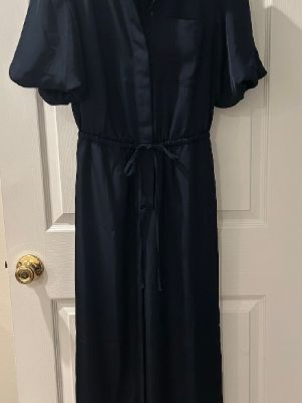 Nine Wesr Navy short sleeve jumpsuit